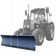 Отвал коммунальный КО-4 для ТУМ-180 с вентилями