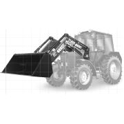 Погрузчик универсальный без джойстика КУН (ТУРС) 1500-0