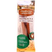 Деревенские лакомства: мини колбаски из мяса курицы для собак, 8г