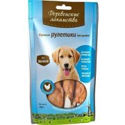 Лакомство для щенков Куриные рулетики 90гр.