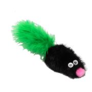 GoSi игрушка для кошек дразнилка мышь норка М с хвостом перо 07179