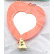 Дарэлл: грушка для птиц зеркало сердечко с колокольчиком RP5201