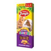 Happy Jungle лакомство палочки для крупных грызунов медовый микс 90г 3шт.  J215