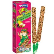 Зоомир: палочки «Зверюшки» фруктами и ягодами для хомяков (2шт)