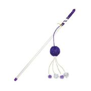 Игрушка для кошек Дразнилка-Удочка Мяч с помпонами