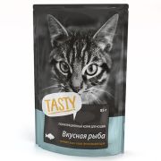 Корм для кошек TASTY Рыба желе 85гр.