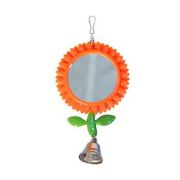 Кеша Игрушка для птиц Зеркало-подсолнух С колокольчиком