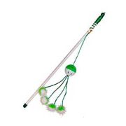 Игрушка для кошек Дразнилка-удочка Шарик с помпонами