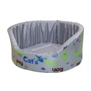 ХВОСТЕЛ Лежанка для животных круглая «Грей», 43 см