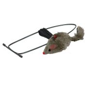 Мышь на резинке, крепится на дверной проем, 8 см, Trixie