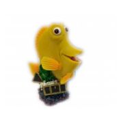 Грот Марлин С Распылителем Рыбка Желтый Хирург  MJA-055 9,5*5,2*10,7см