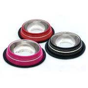 Миска для собак VM металлическая, нескользящая 1,9 л