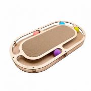 GoSi игровой трек «Стадион» с шариками и когтеточкой из гофрокартона