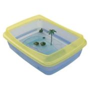 Аквариум (Ferplast) «Tortugas» (47*36*15) голубой д/черепах