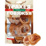 Деревенские лакомства: трахея говяжья с мясом курицы для собак 50г