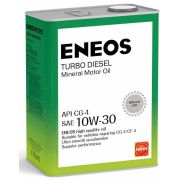 Масло моторное минеральное ENEOS Turbo Diesel 10W-30 СG-4 4 л