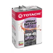 Масло трансмиссионное синтетическое TOTACHI Ultima Syn Gear 75W-85 GL-5 4л