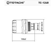 Фильтр масляный TOTACHI TC-1248 5266016 - TC-1248