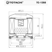 Фильтр масляный TOTACHI TC-1350 7S7G-6714-AA W7008