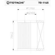 Фильтр масляный TOTACHI TO-1145 11 42 7 566 327 MANN HU 816x
