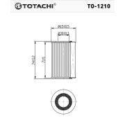 Фильтр масляный TOTACHI TO-1210 O-406 L321-14-302 MANN HU 711/2x