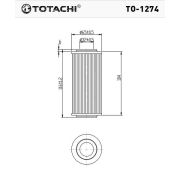 Фильтр масляный TOTACHI TO-1274 A 112 184 00 25 HU 718/1 k