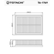 Фильтр воздушный TOTACHI TA-1769 28113-37101 MANN C 2469