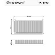 Фильтр воздушный TOTACHI TA-1773 28113-1С000 MANN C 2658/1