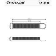Фильтр воздушный TOTACHI TA-2138 13 71 7 534 825 C 5082
