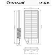Фильтр воздушный TOTACHI TA-2224 A879 V 17220RAAA01 C3434