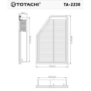 Фильтр воздушный TOTACHI TA-2230 17220-RZP-G00 C 26 021