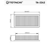 Фильтр воздушный TOTACHI TA-2242 281131G000 C2775