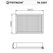Фильтр воздушный TOTACHI TA-2247 96950990 C24028