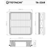 Фильтр воздушный TOTACHI TA-2268 A-3026 1500A358 C 24 011