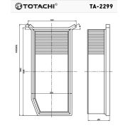 Фильтр воздушный TOTACHI TA-2299 16 54 676 74R C 27 029
