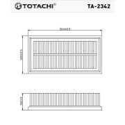 Фильтр воздушный TOTACHI TA-2342 1J0129620 C37153