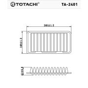 Фильтр воздушный TOTACHI TA-2401 A-964 1378083G00 C25006