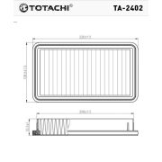 Фильтр воздушный TOTACHI TA-2402 A-980 13780-79J00 C 23 004