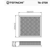 Фильтр воздушный TOTACHI TA-2720 13272719 C 27 107