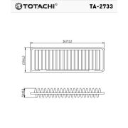 Фильтр воздушный TOTACHI TA-2733 A-1014 17801-20050