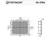 Фильтр воздушный TOTACHI TA-3754 A-348 MR571724