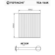 Фильтр салона TOTACHI TCA-166K AC-108 EX 87139-50100 CUK 1919