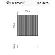 Фильтр салона TOTACHI TCA-237K AC-806 EX 80292-SFY-003 CUK 2358