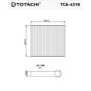 Фильтр салона TOTACHI TCA-431K 1315687 CUK 2559