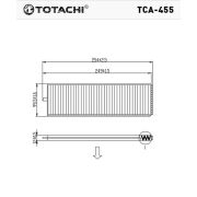 Фильтр салона TOTACHI TCA-455 9999Z07017 CU25062
