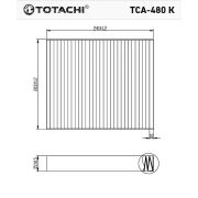 Фильтр салона TOTACHI TCA-480K 13271190 CUK 2442