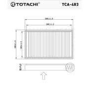 Фильтр салона TOTACHI TCA-483 1118-8122-010 CU 26 004