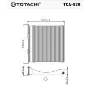Фильтр салона TOTACHI TCA-528 AC-903 E / E 72880-FG000 CU 22 004