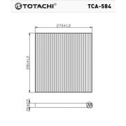 Фильтр салона TOTACHI TCA-584 AC-209 E B7277JN20A CU29001