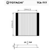 Фильтр салона TOTACHI TCA-717 AC-002 97133-2H001 CU 24 013